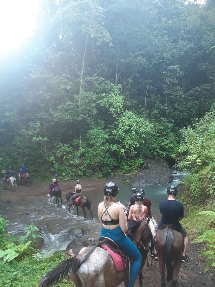 Exploring the lush rainforest on horseback in Manuel Antonio