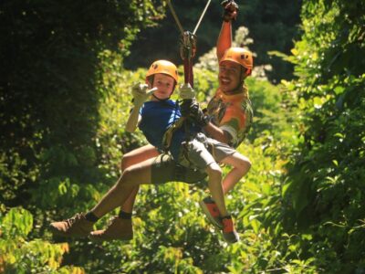 Delicious snacks and traditional lunch included in the Manuel Antonio canopy tour package