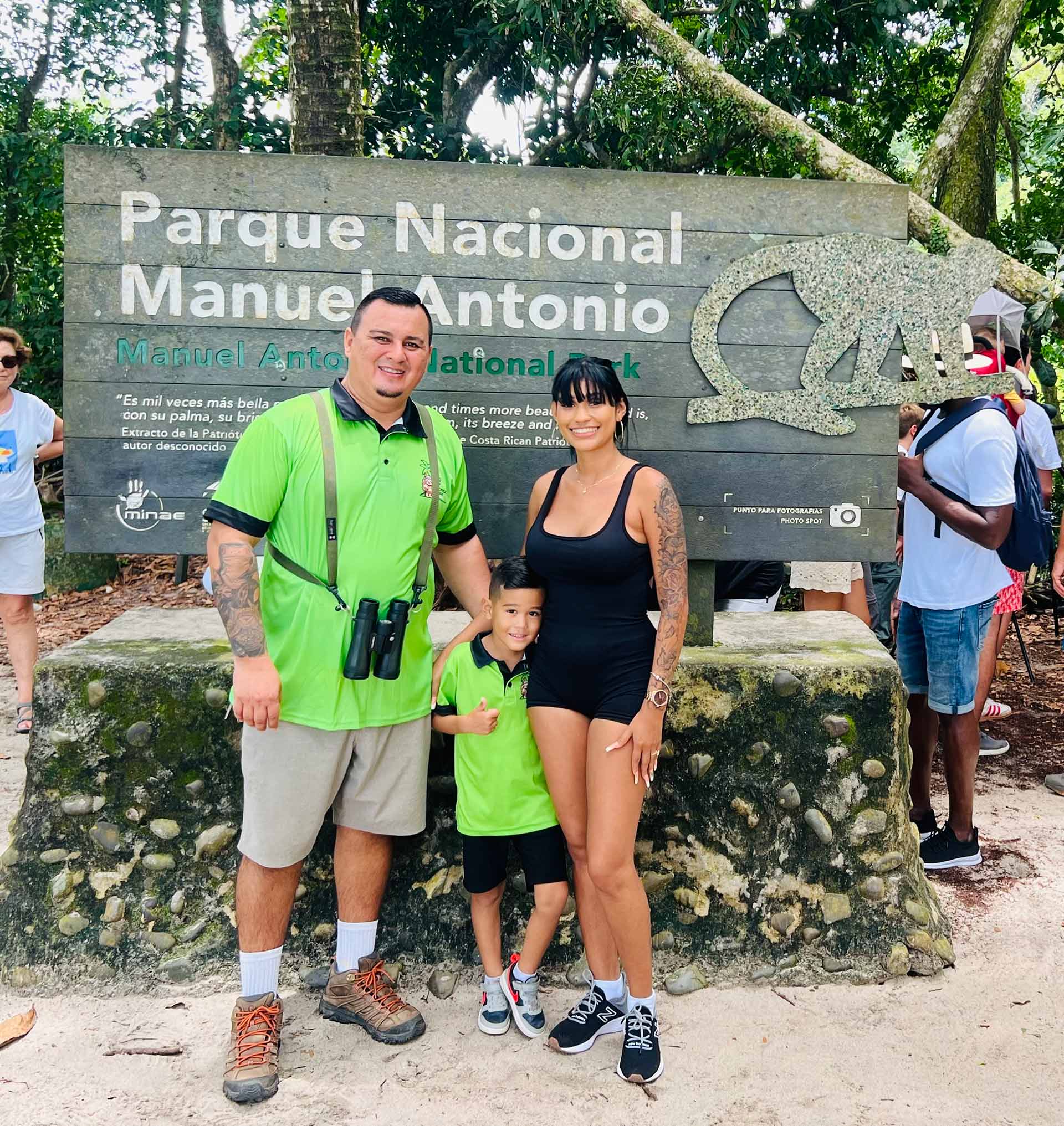 Guide leading the trek on the Manuel Antonio Nature Walk